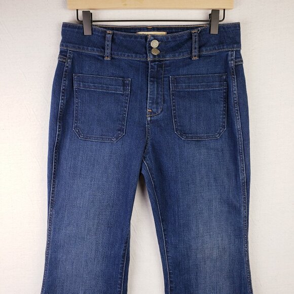 Anthropologie Holding Horses Flare Jeans Bell Bottom 70s Vibe High Waist size 29 - Picture 4 of 13